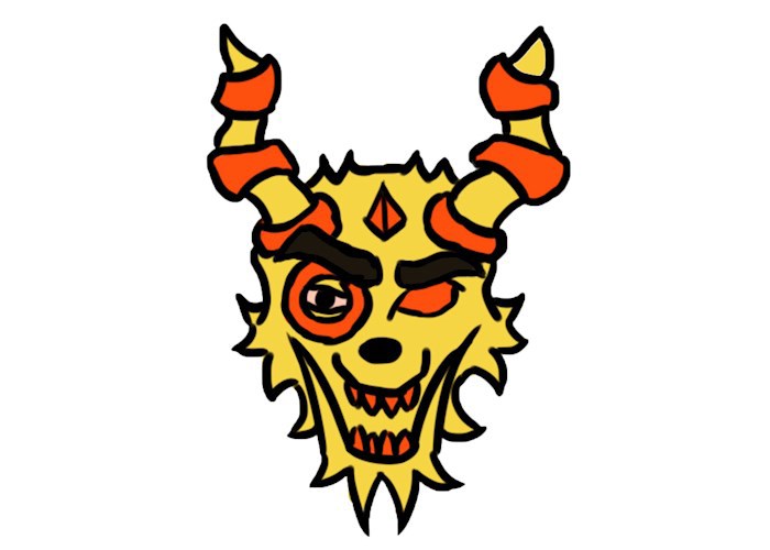 Демон-Лемон Оранж-Гранж: картина Маринетт Мортем