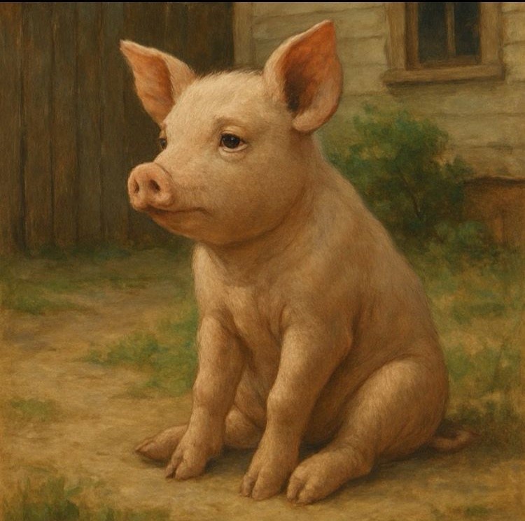 Задумчивый поросенок Фифи