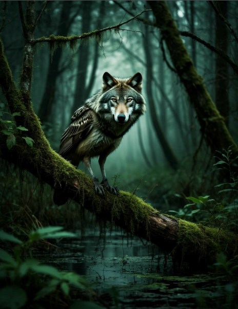 Травник улетающий с ветки