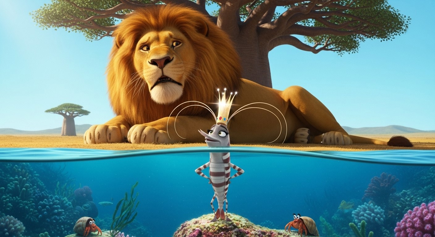 Как креветка львом себя вообразила