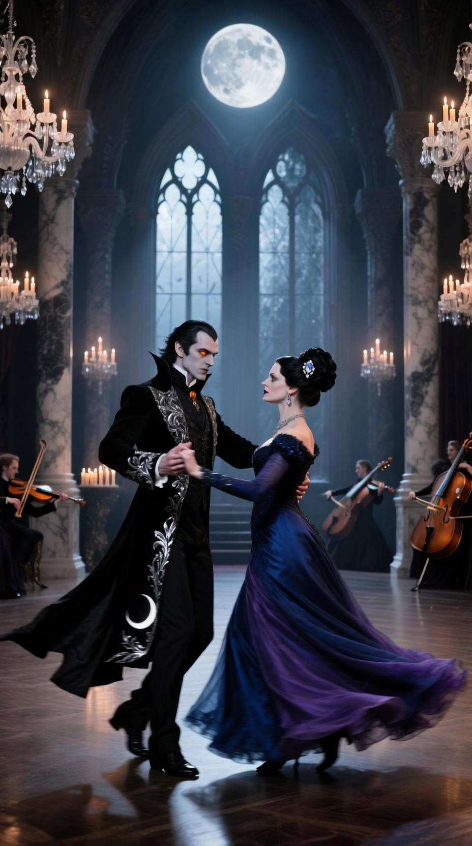 Танец под луной