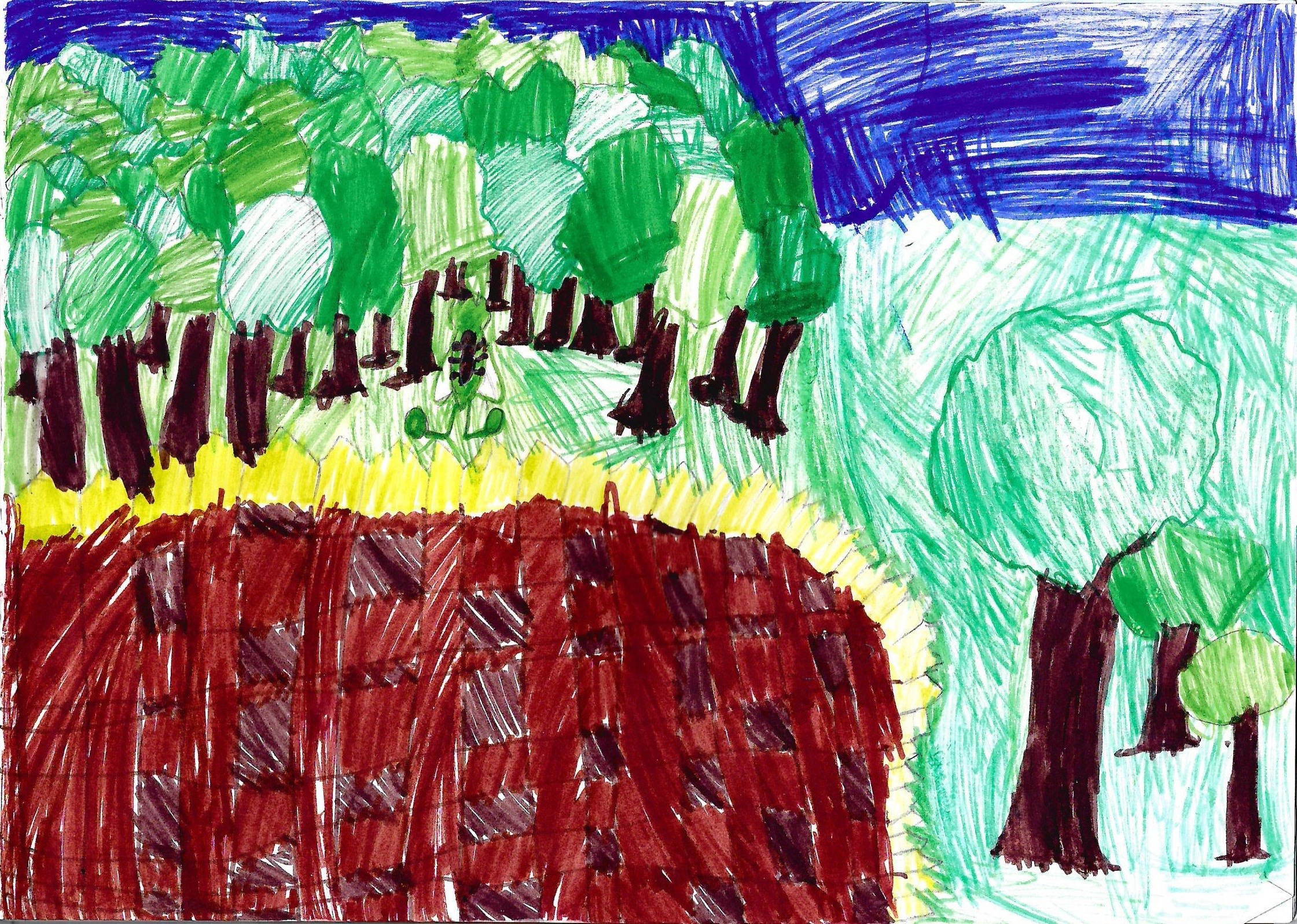 Рисунок Маринетт Мортем &quot;Пашня мечты&quot;