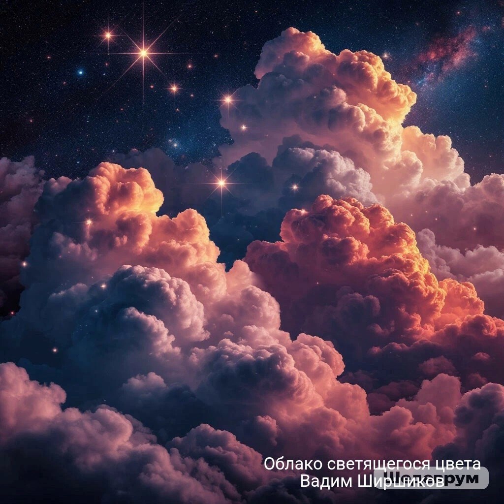 Облако светящегося цвета