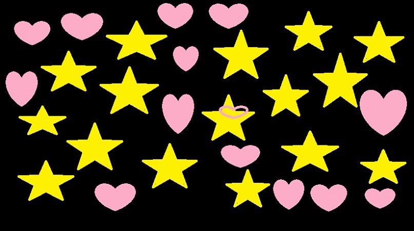 Картина Маринетт Мортем &quot;Сердца и звезды&quot;