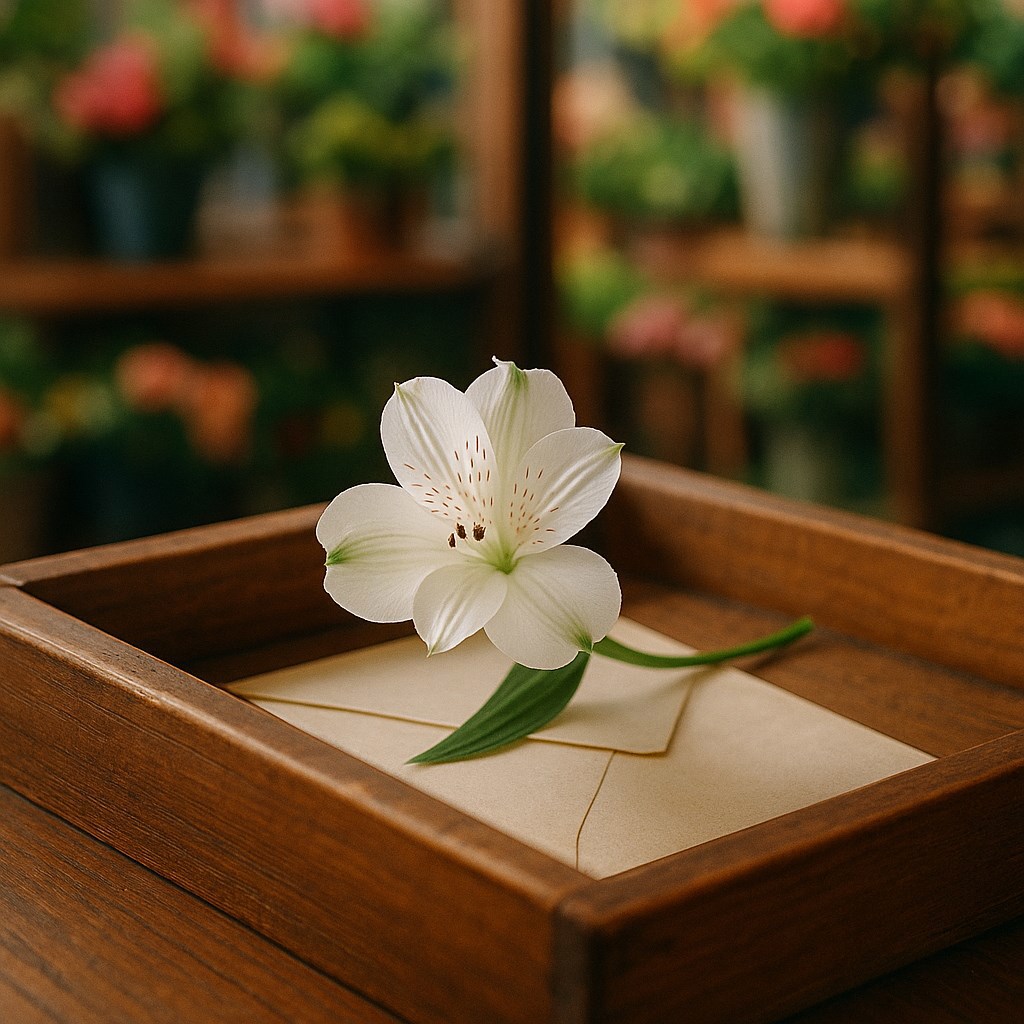 Белая Альстромерия