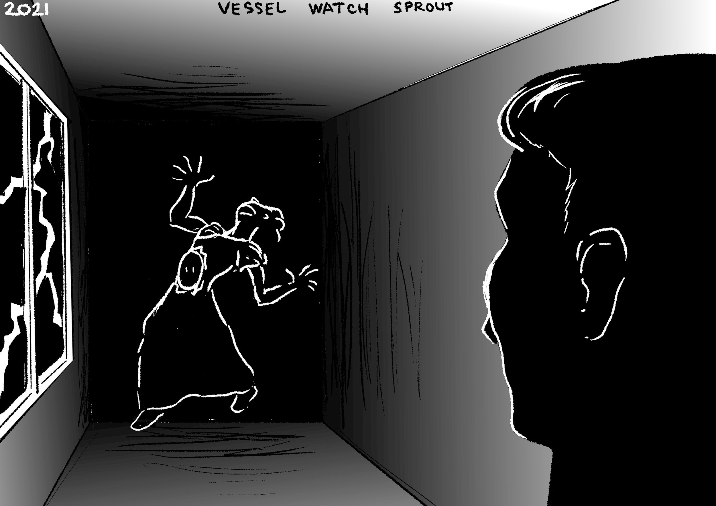 Картина Маринетт Мортем &quot;Vessel with Spout&quot; - сосуд с носиком