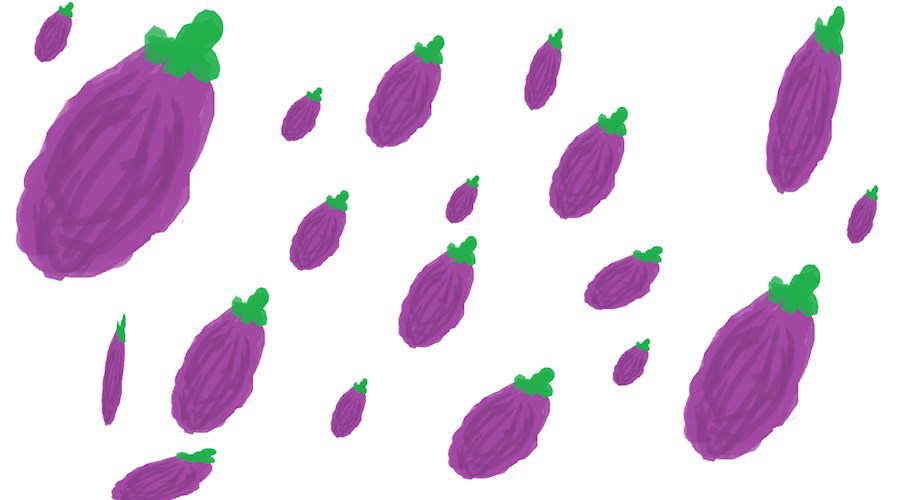 Рисунок Маринетт Мортем &quot;19 баклажанов&quot;