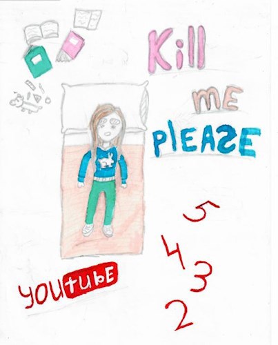 &quot;У меня нет ничего, кроме учебы и ютуба&quot; - рисунок Маринетт Мортем