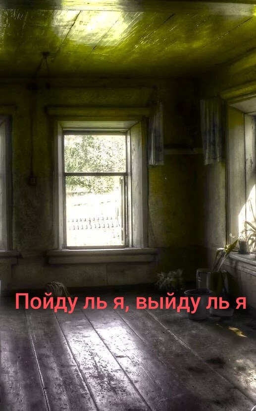 Пойду ль я, выйду ль я