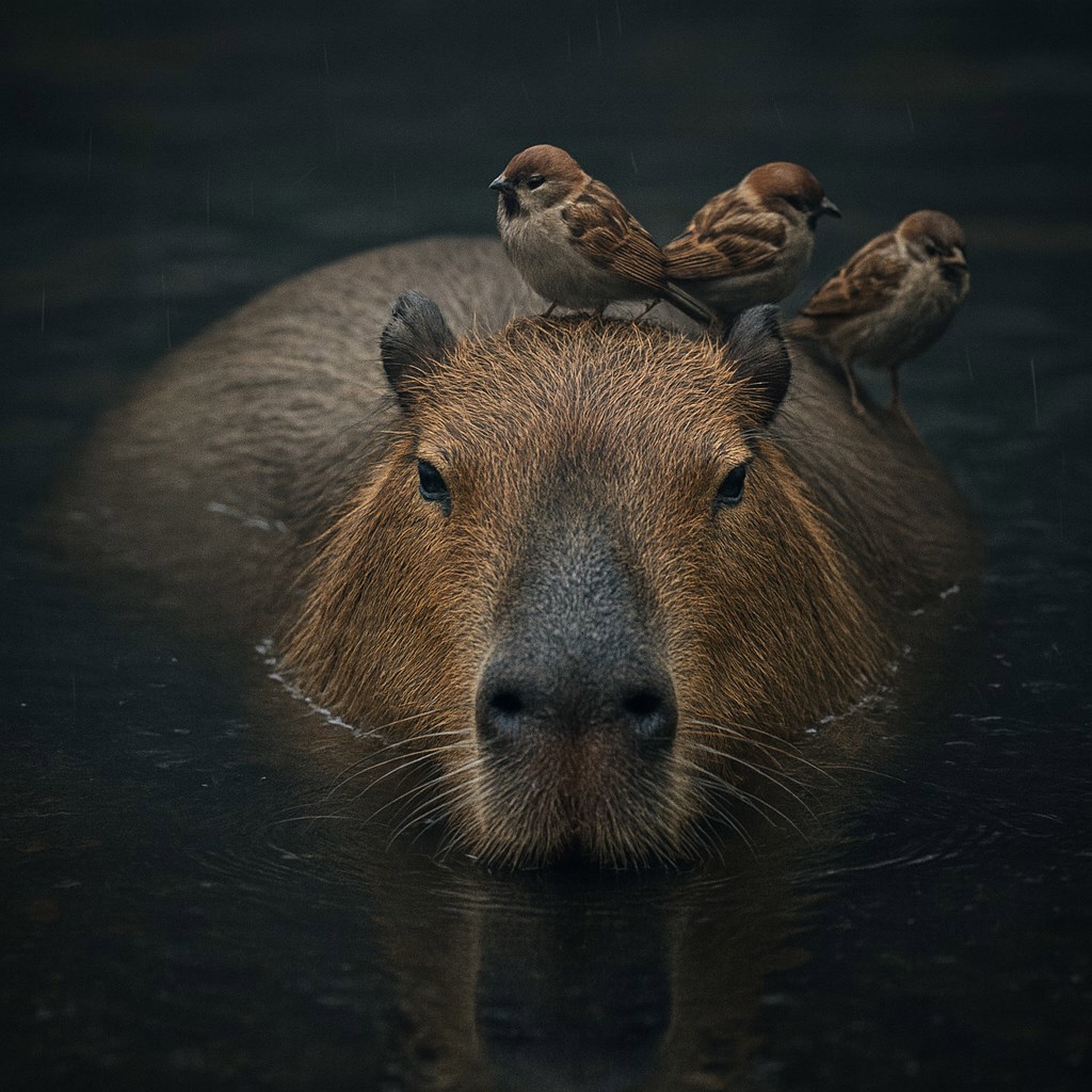 Капибаре всё пофиг