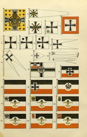 Флаги германского флота.