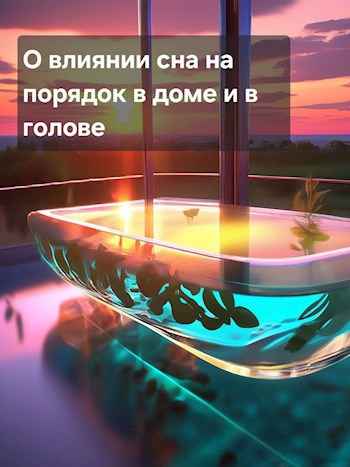 О влиянии сна на порядок в доме и голове