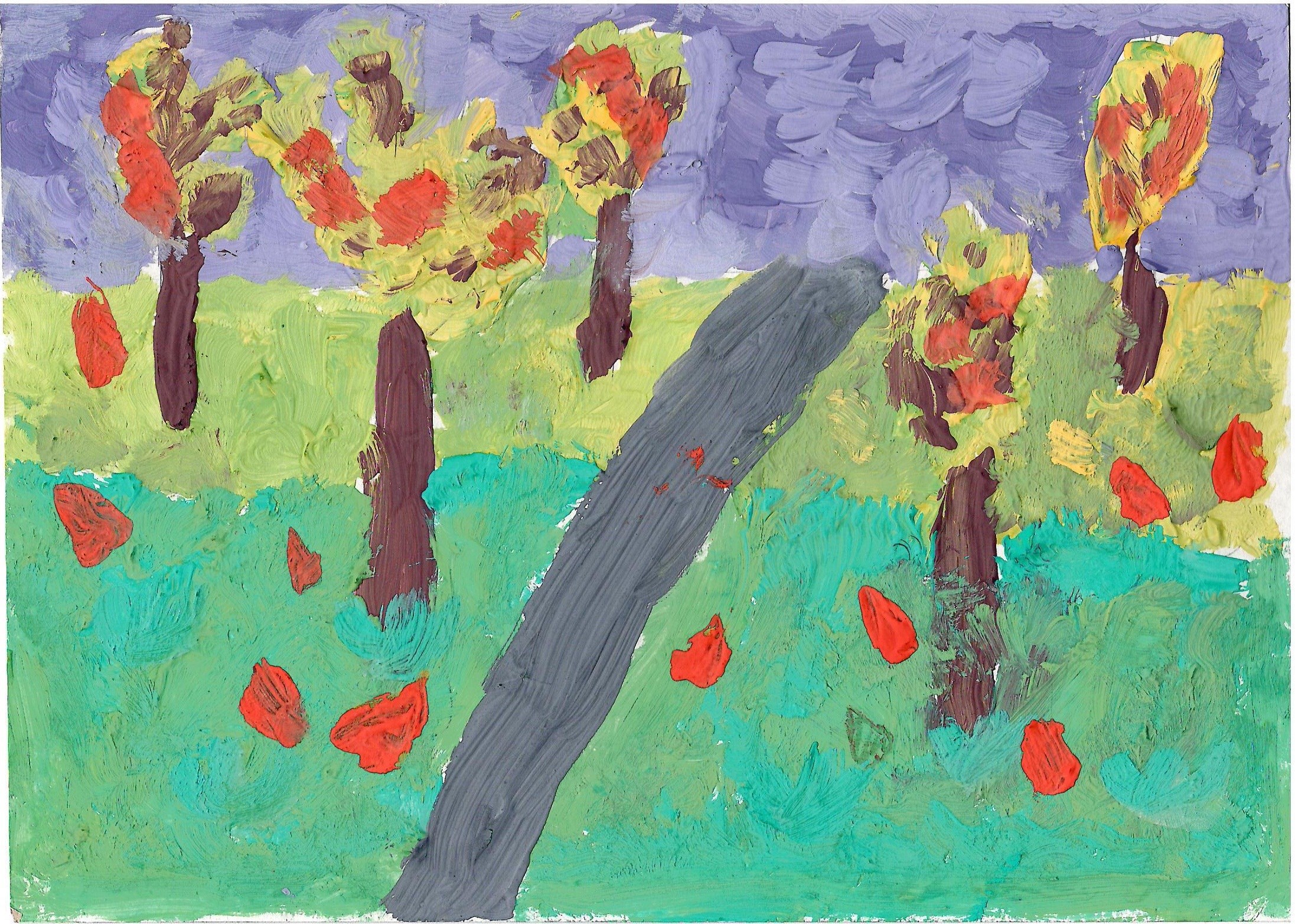 &quot;Осенний путь&quot; - Картина Маринетт Мортем