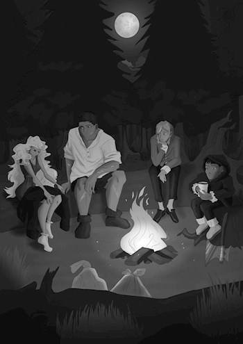 Луна и угли