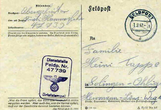 Еженедельные и месячные отчеты военных цензоров 4 и 9 армий, 01.06.1941-16.02.1942 гг.