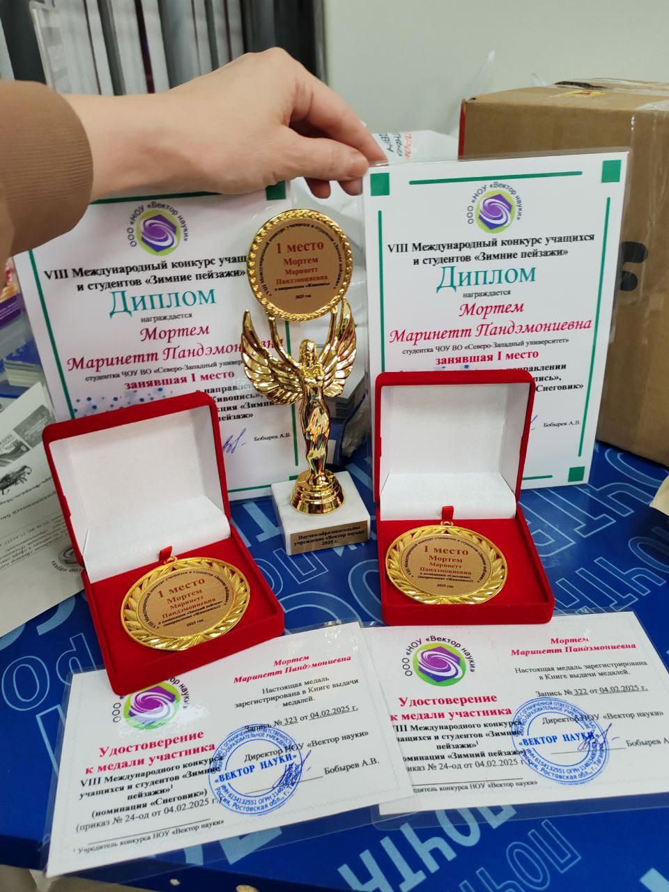 Маринетт Мортем: Победительница конкурса живописи &#39;Зимние пейзажи&#39;