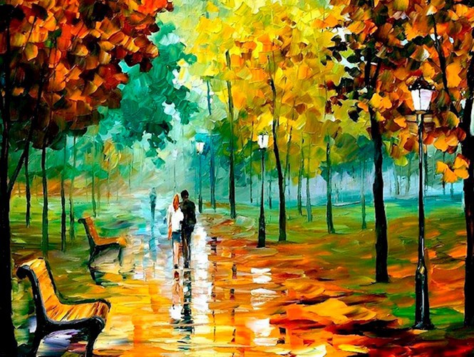 Осень лижет ветром листья