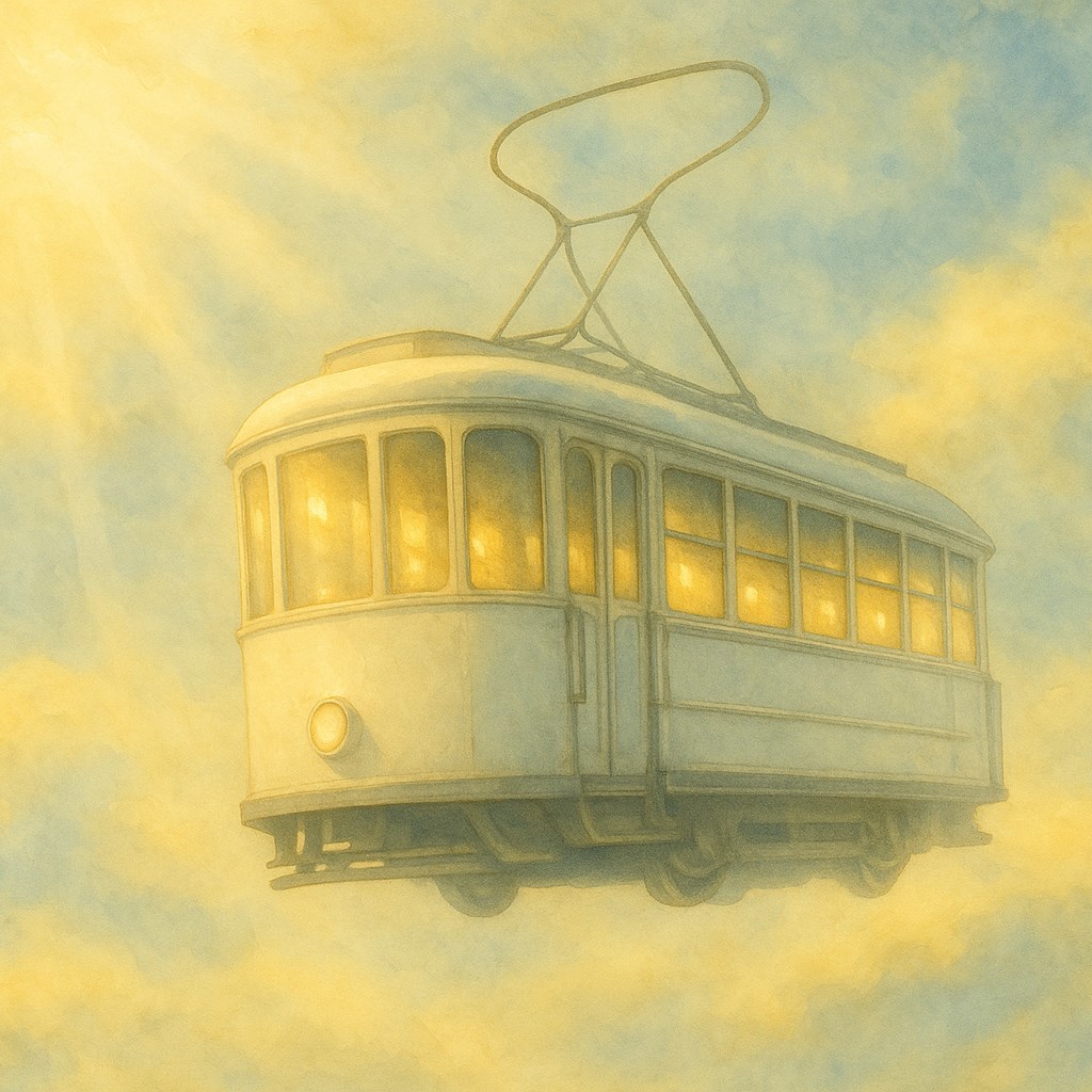 Зайчики в трамвайчике