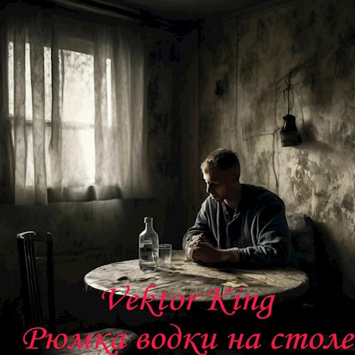 Рюмка водки на столе.
