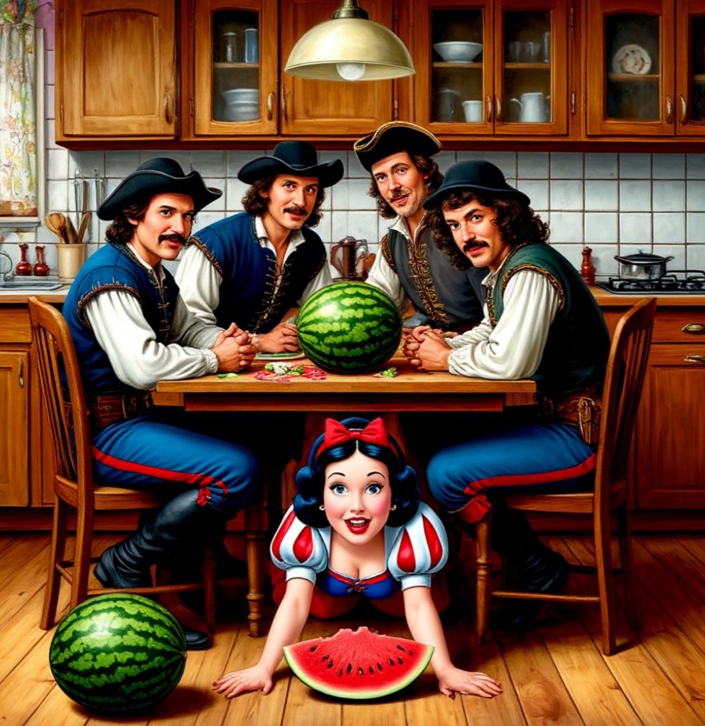 Четыре мушкетёра и арбуз