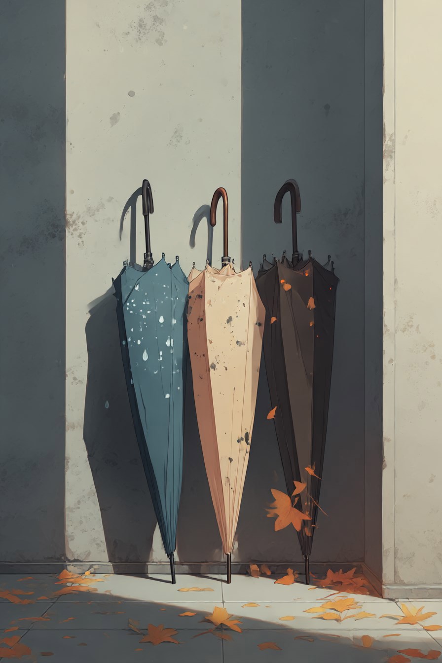 Под каплями дождя