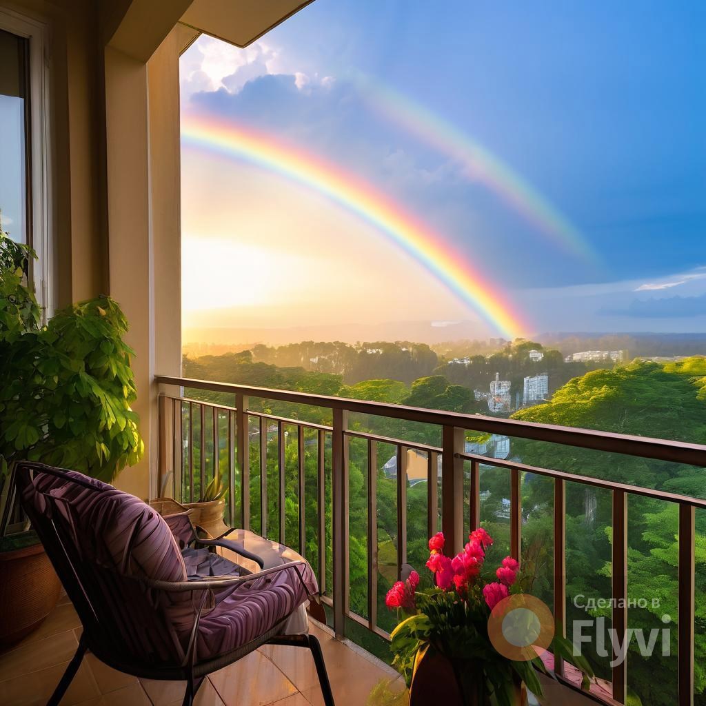 Окно с видом на радугу