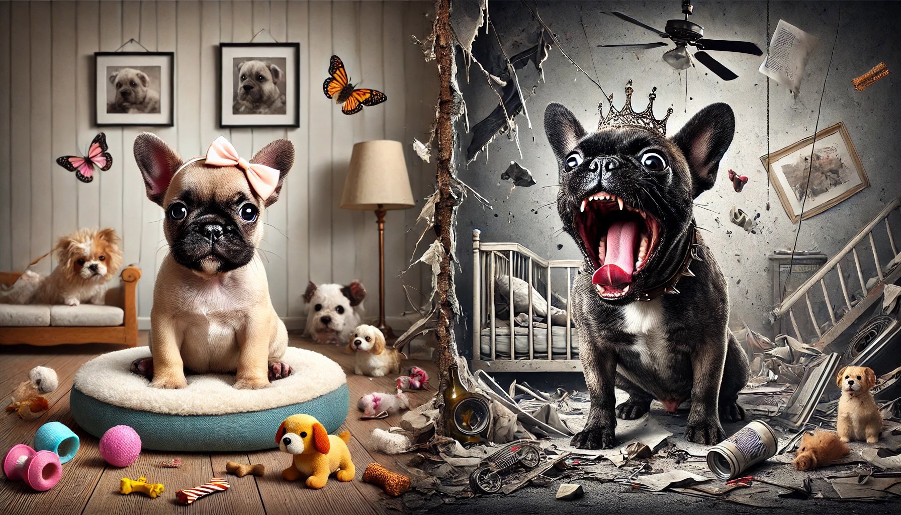 Это щенок и он хочет играть!!!!!