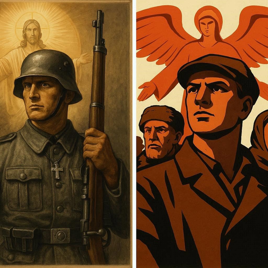 Gott mit uns vs С нами Бог риторика сакрализации в тоталитарной и авторитарной пропаганде