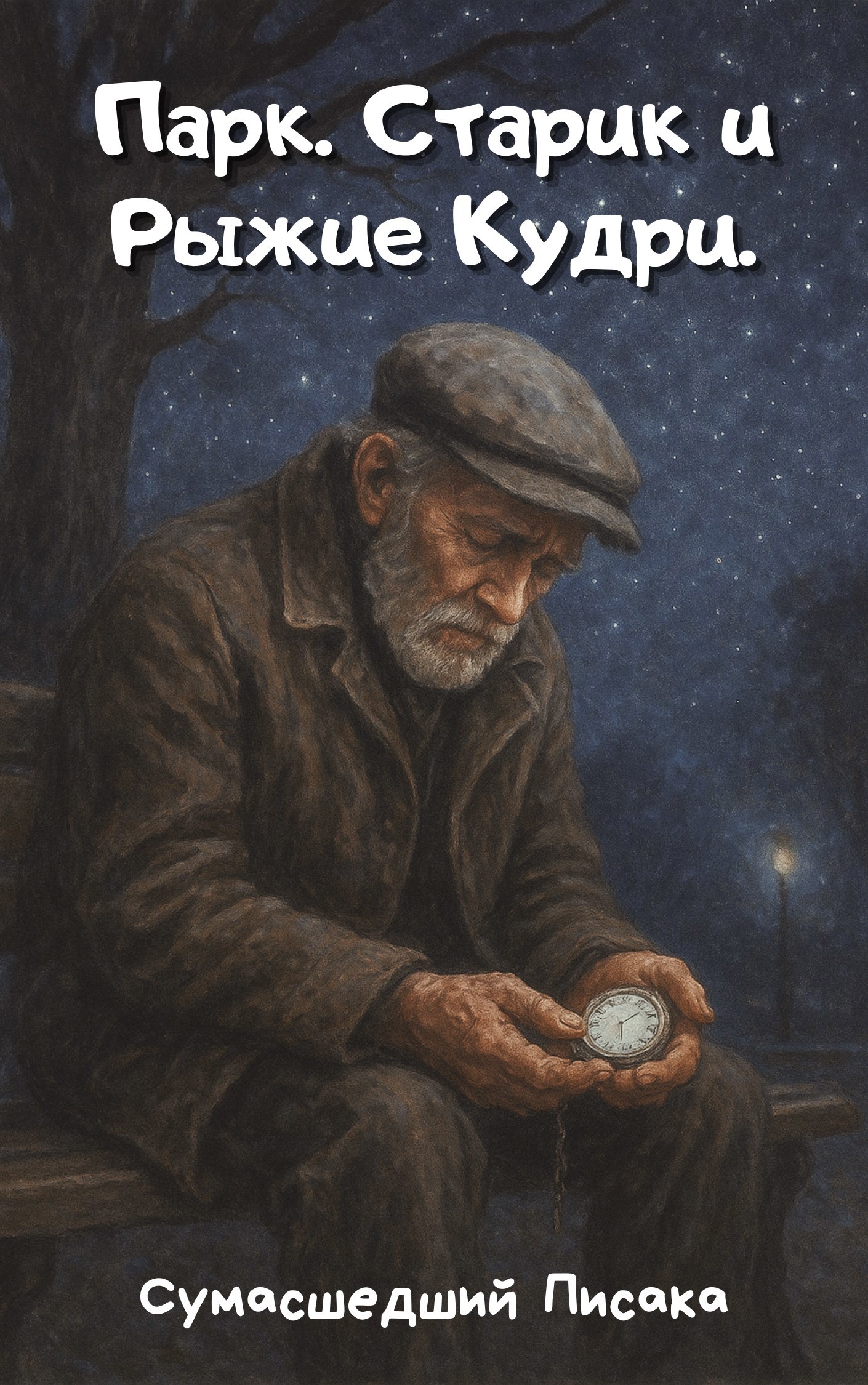 Парк. Старик и Рыжие кудри