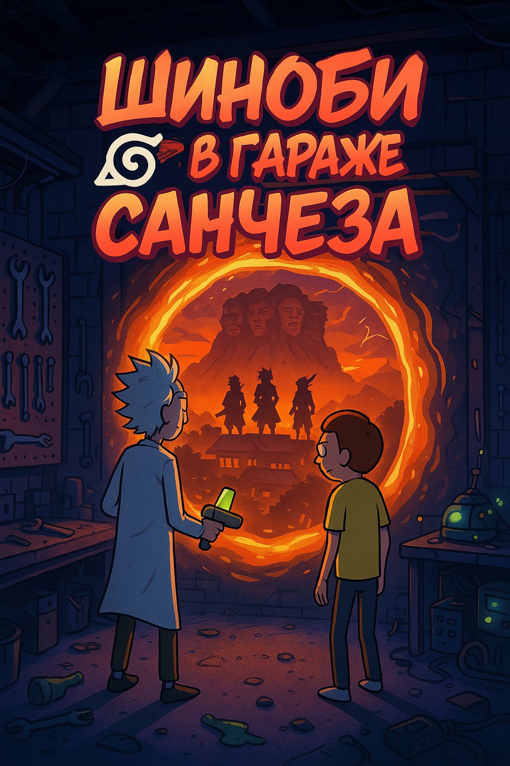 Шиноби в гараже Санчеза