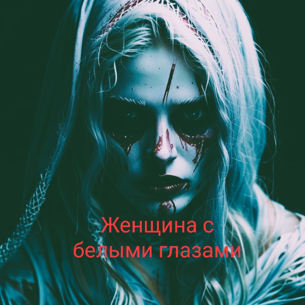 Женщина с белыми глазами