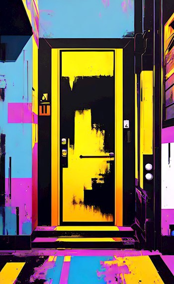 Желтая дверь