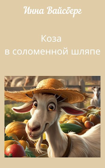 Коза в соломенной шляпе