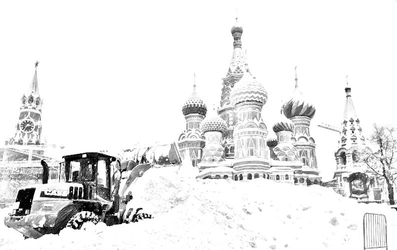 Столичный снег.