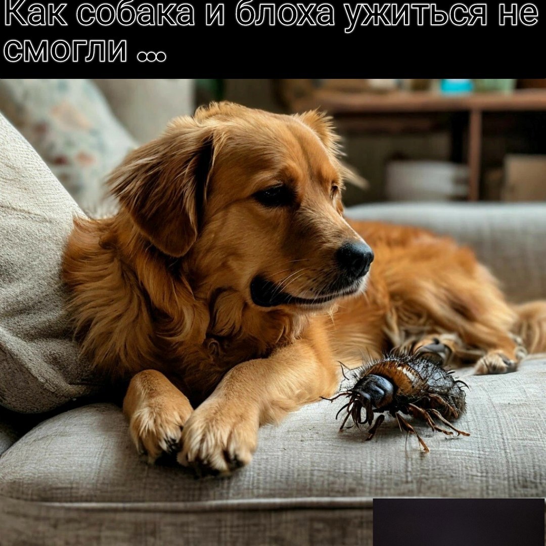 Как собака и блоха ужиться не смогли ...