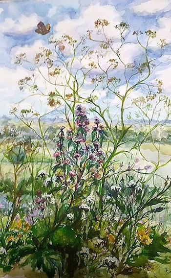 Лежу в траве, а предо мною небо...