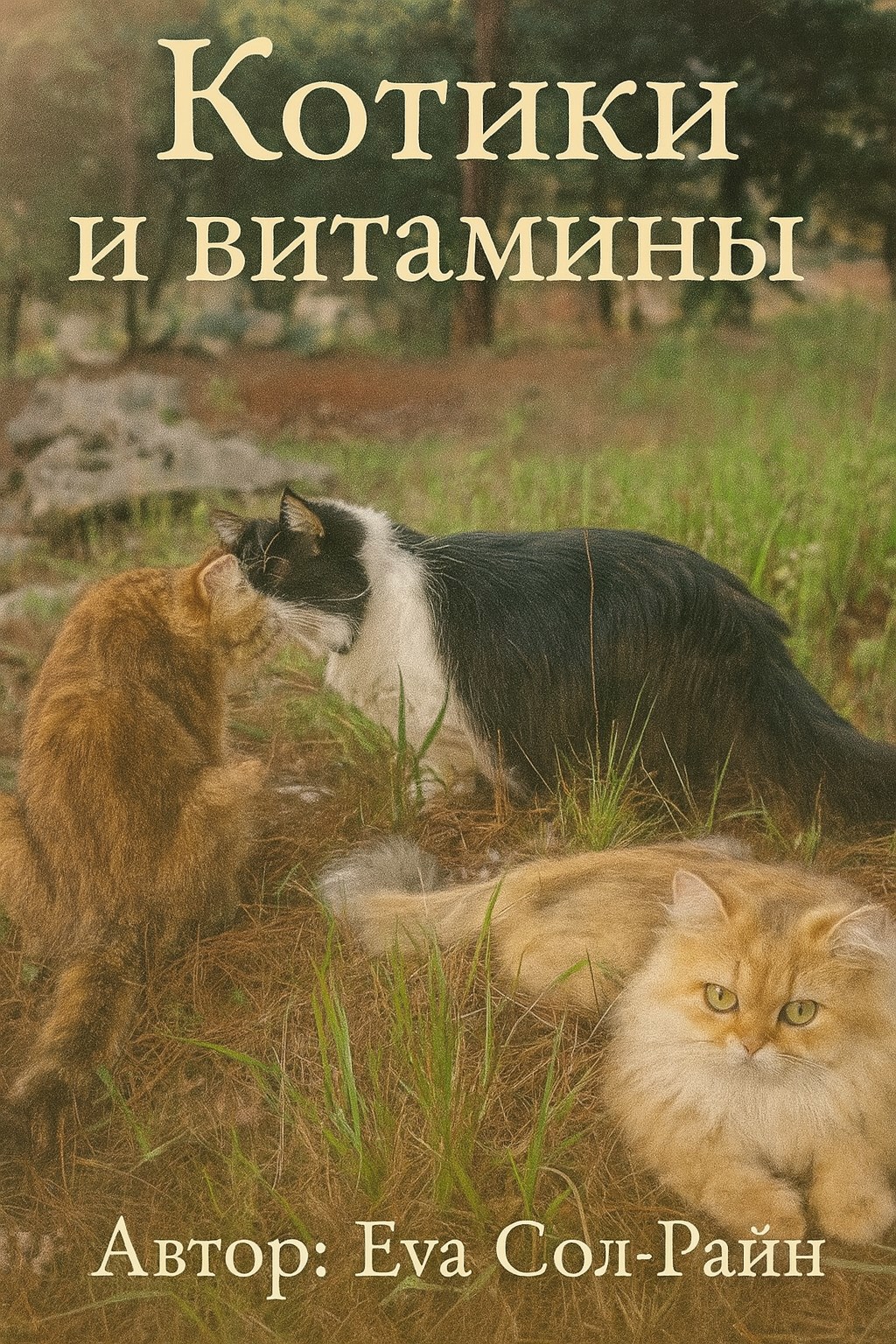 Было принято решение котикам нужно подержать здоровье курсом витаминов