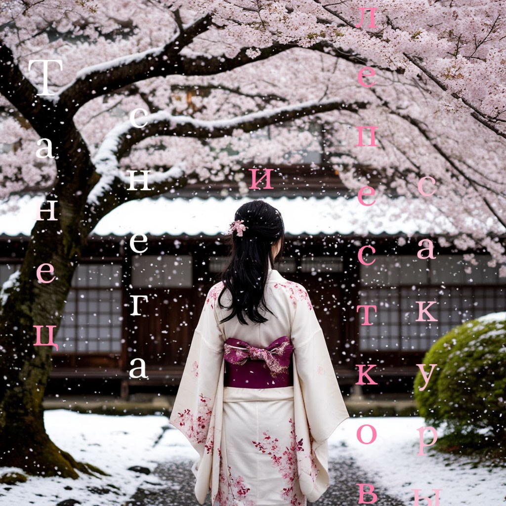 Танец снега и лепестков Сакуры