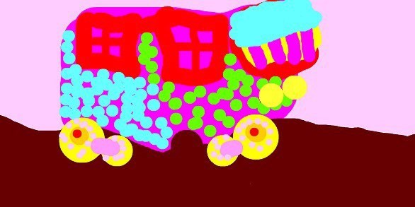 Картина Маринетт Мортем &quot;Автобус&quot;