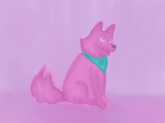 Рисунок Маринетт Мортем &quot;Собакен Огонек&quot;