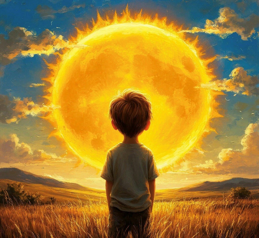 Мальчик и солнце