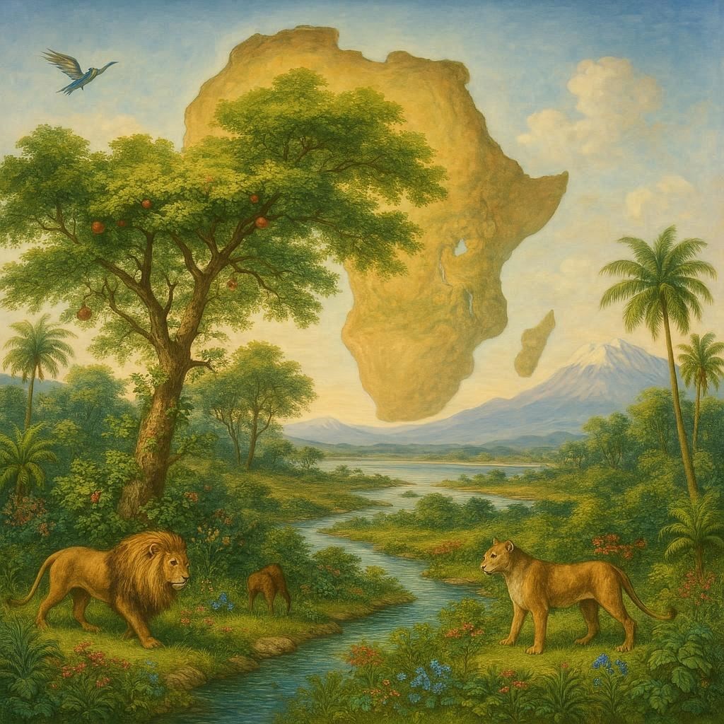 География Рая Эдемский сад и Африка