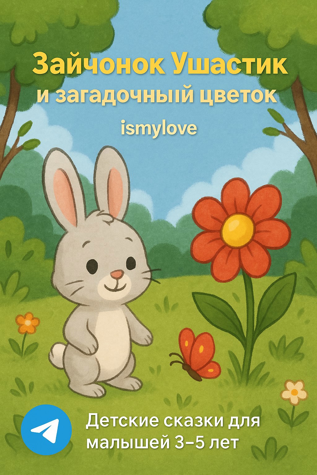 Зайчонок Ушастик и загадочный цветок