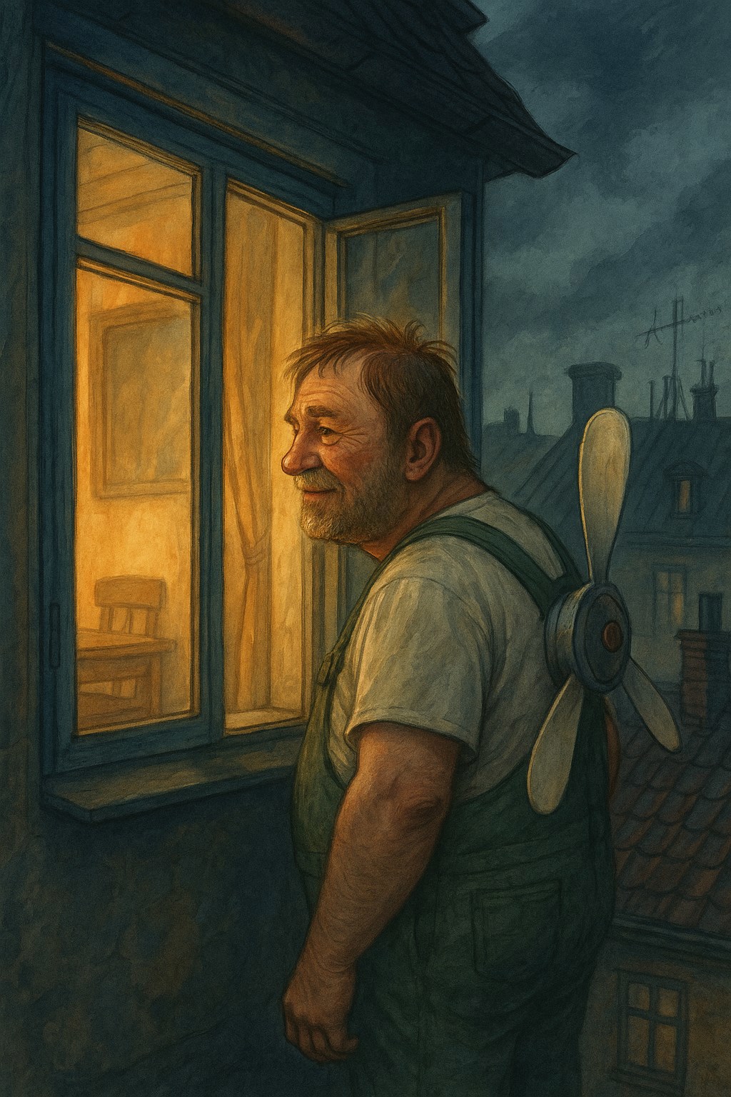 На крыше всё по прежнему