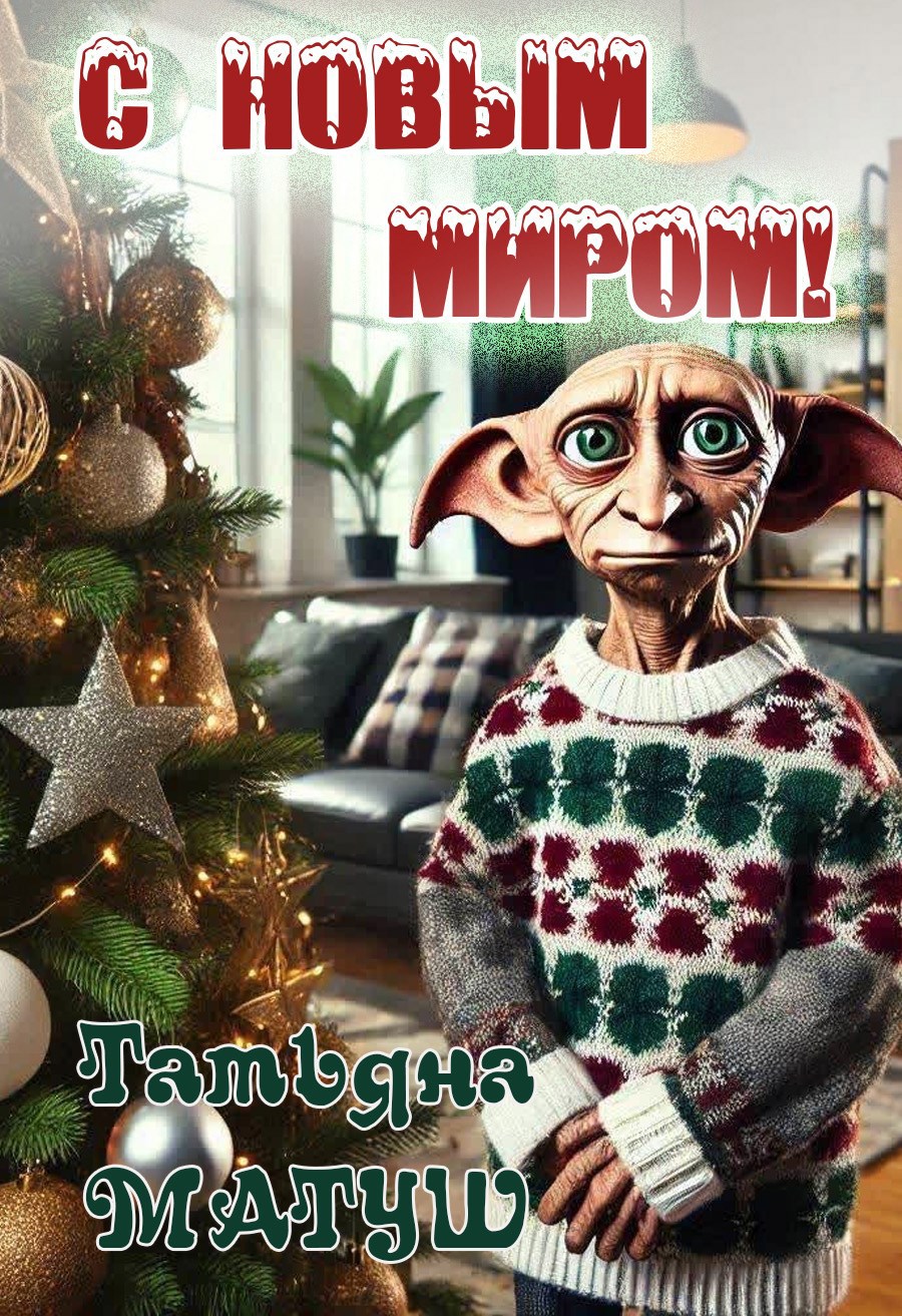 С Новым Миром! (Добби у нас)