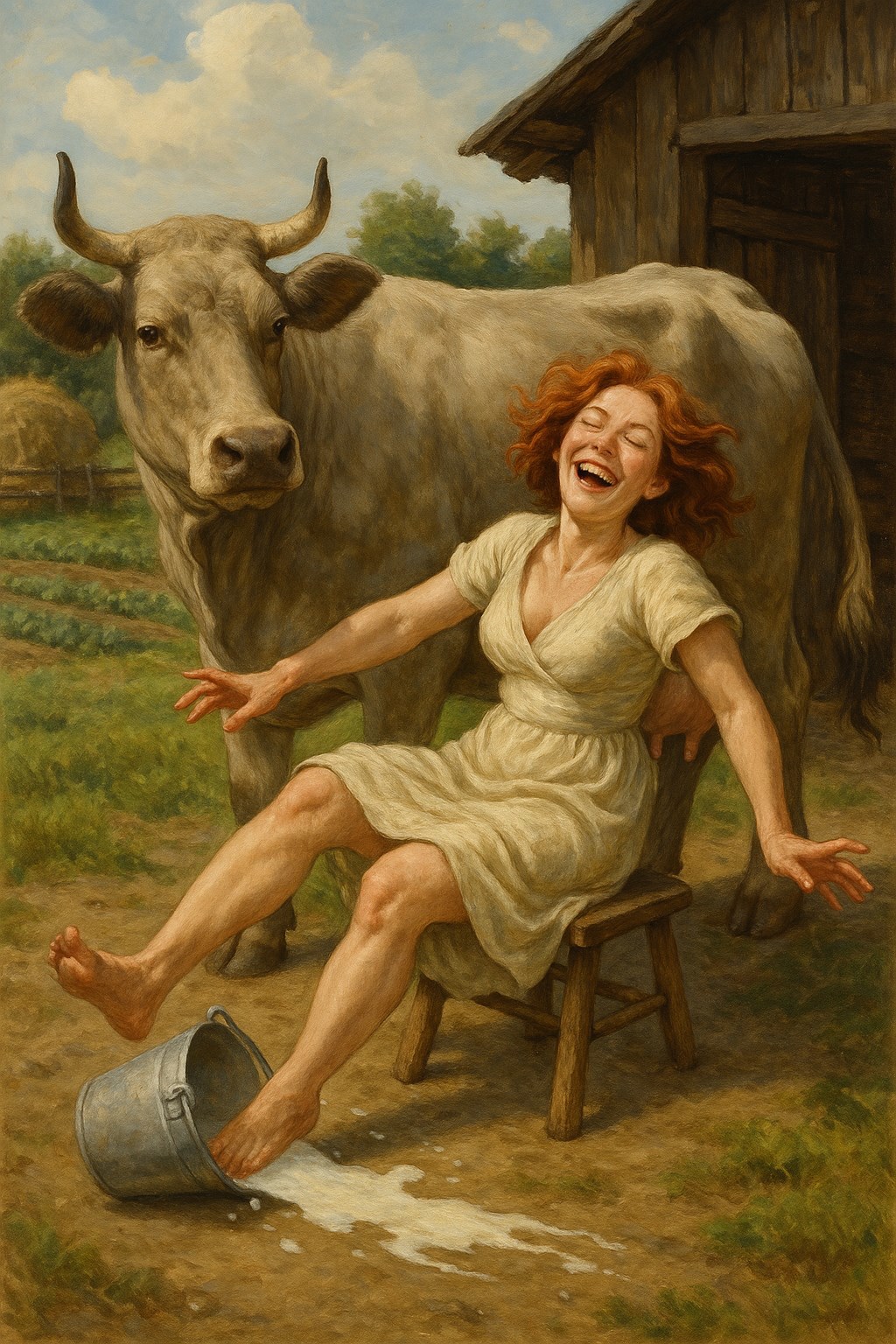 Деревенские записки чась 3 Дойка страх и блогерская честь