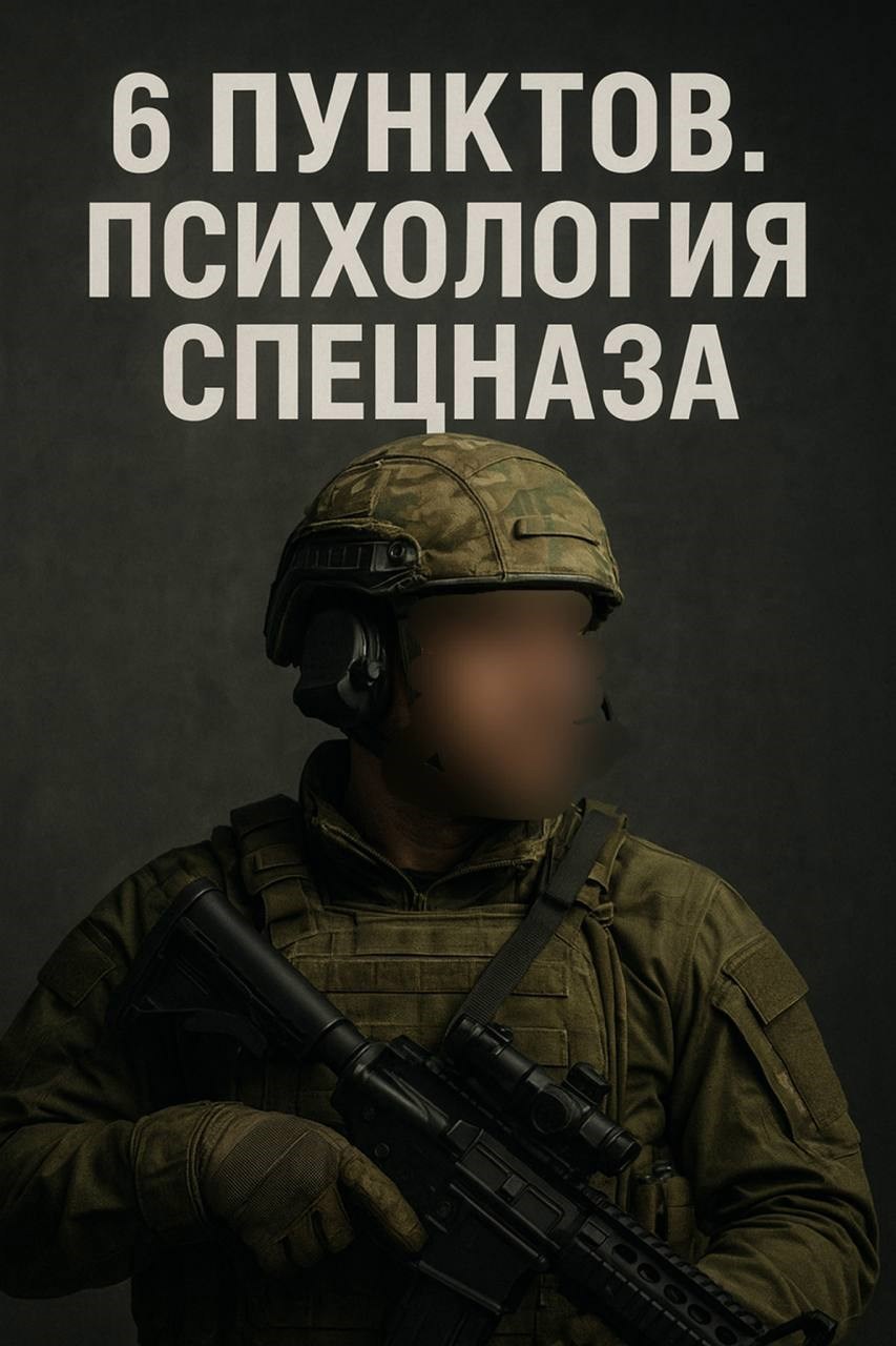 6 пунктов.Психология спецназа.