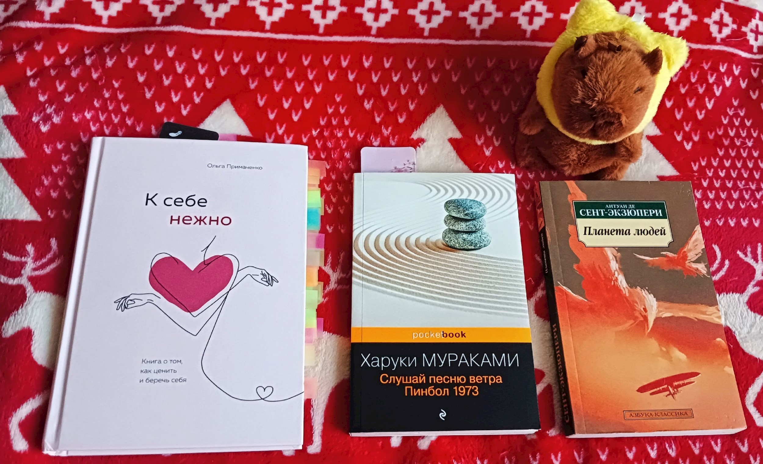 Обзор нескольких книг &quot;К Себе нежно&quot;,&quot;Слушай песнь ветра&quot;, &quot;Планета людей&quot;.