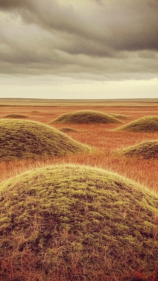 Мука на степных курганах