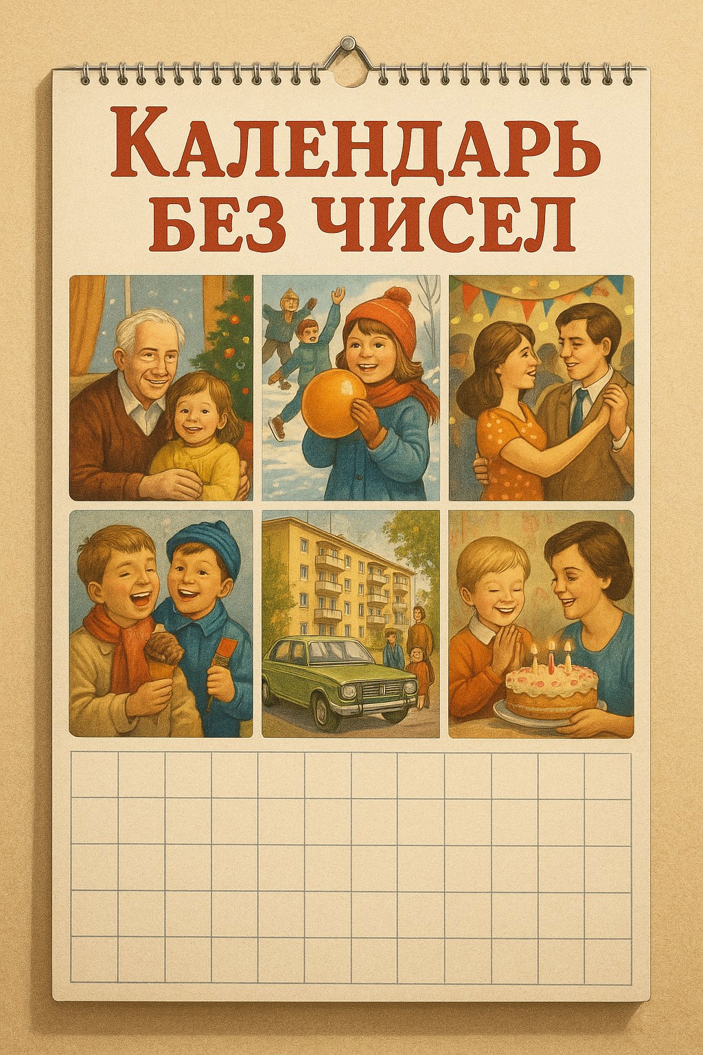 Календарь без чисел